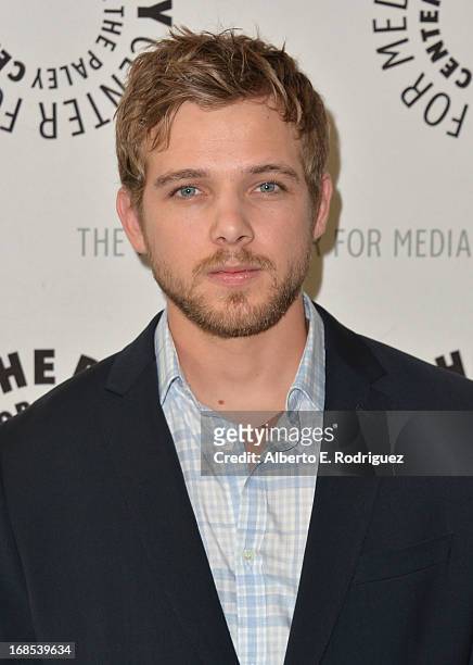 Actor Max Thieriot arrivies to The Paley Center for Media Presents "Bates Motel: Reimagining A Cinema Icon" at The Paley Center for Media on May 10,...