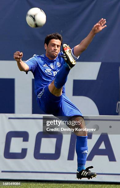 Leandro Fernandez of FC Dynamo Moscow in action during the Russian Premier League match between FC Dynamo Moscow and FC Krasnodar at the Arena Khimki...