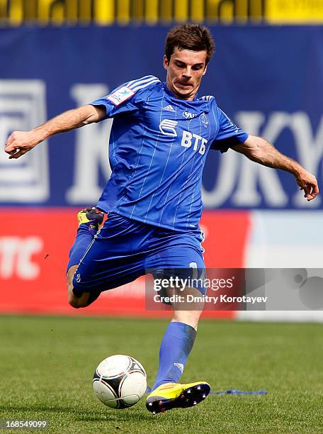 Artur Yusupov of FC Dynamo Moscow in action during the Russian Premier League match between FC Dynamo Moscow and FC Krasnodar at the Arena Khimki...