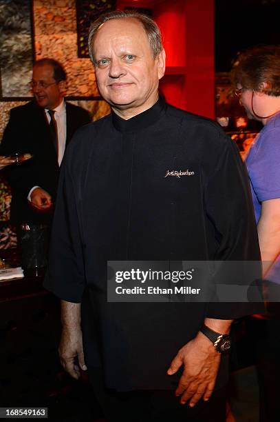 Chef Joel Robuchon appears at Vegas Uncork'd by Bon Appetit's Grand Tasting event at Caesars Palace on May 10, 2013 in Las Vegas, Nevada.