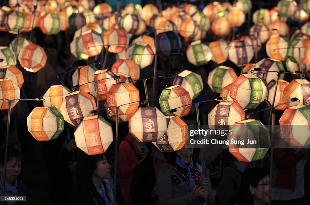 Lantern Festival Takes Place To Celebrate Buddha's Birthday