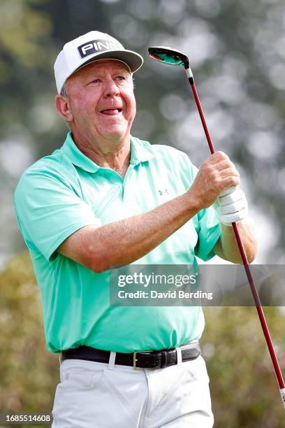 Billy Mayfair of the United States plays his tee shot on the third hole during the second round of the Sanford International at Minnehaha Country...