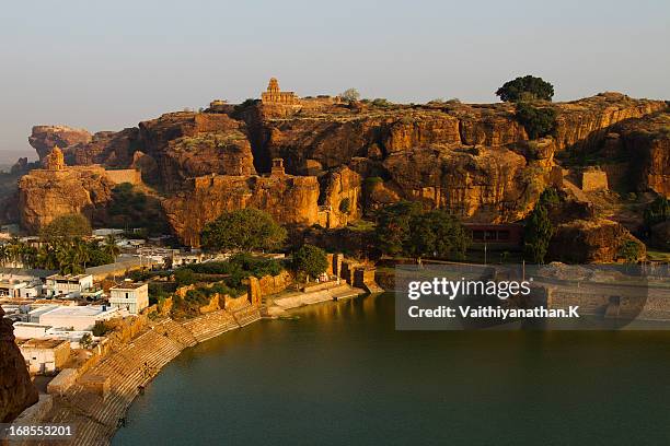 Sunrise Shot From Badami Caves, Foto de stock