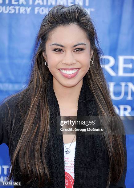 Actress Ashley Argota arrives at the 20th Annual EIF Revlon Run/Walk For Women at Los Angeles Memorial Coliseum on May 11, 2013 in Los Angeles,...