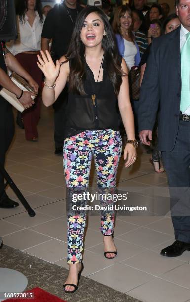 Actress Lucy Hale celebrates Bongo's Summer 2013 Junior Brand Collection at Sears on May 11, 2013 in North Hollywood, California.