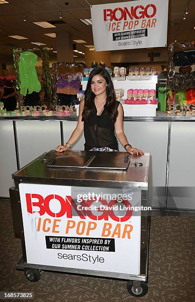 Actress Lucy Hale celebrates Bongo's Summer 2013 Junior Brand Collection at Sears on May 11, 2013 in North Hollywood, California.