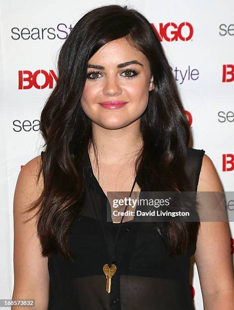 Actress Lucy Hale celebrates Bongo's Summer 2013 Junior Brand Collection at Sears on May 11, 2013 in North Hollywood, California.