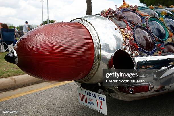 An art car is seen on Allen Parkway during the 26th Annual Houston Art Car Parade on May 11, 2013 in Houston, Texas.