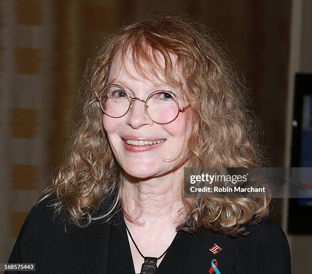 Actress/ Humanitarian Mia Farrow attends Ellis Island Medals Of Honor Pre-Gala Reception at Ritz Carlton Hotel on May 11, 2013 in New York City.