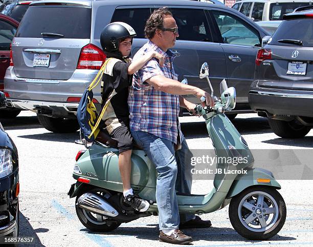 Jim Belushi and Jared Belushi are seen on May 11, 2013 in Los Angeles, California.