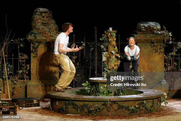 Oscar Wilde's "The Happy Prince" directed by Annie Wood at the New Victory Theater on Friday afternoon, April 29, 2005.Veronica Leer, right, as...