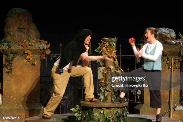 Oscar Wilde's "The Happy Prince" directed by Annie Wood at the New Victory Theater on Friday afternoon, April 29, 2005.Veronica Leer, right, as...