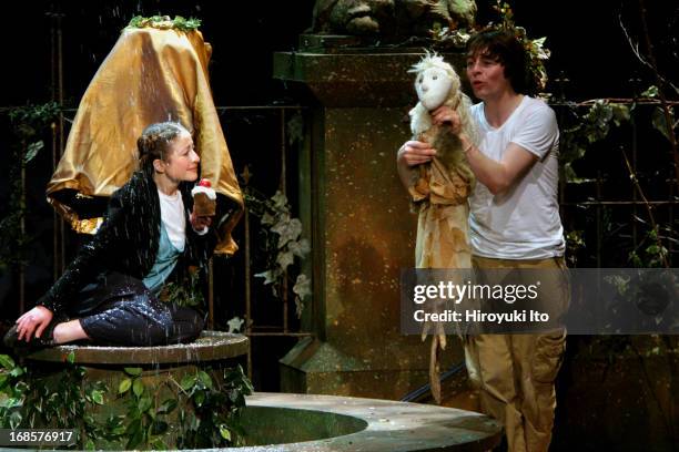 Oscar Wilde's "The Happy Prince" directed by Annie Wood at the New Victory Theater on Friday afternoon, April 29, 2005.Veronica Leer as Swallow and...