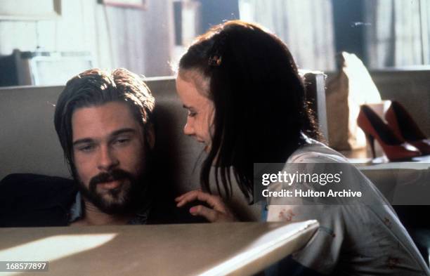 Brad Pitt and Juliette Lewis in a scene from the film 'Kalifornia', 1993.