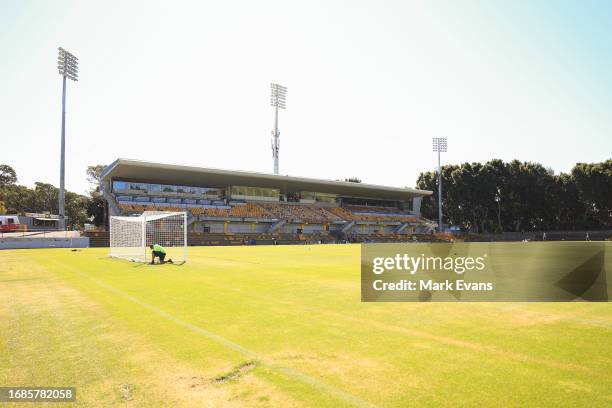 General view ahead of the Australia Cup 2023 Quarter Final match between Sydney FC and Western United at Leichhardt Oval, on September 17, 2023 in...