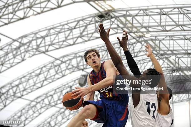 Omeragic Adnan, #12 of FC Reaga Barcelona in action during the Nike International Junior Tournament game between FC Barcelona Regal v INSEP Paris at...