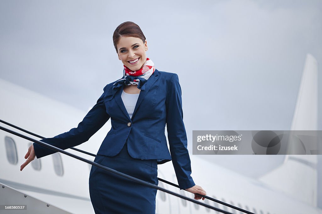 Beautiful air stewardess