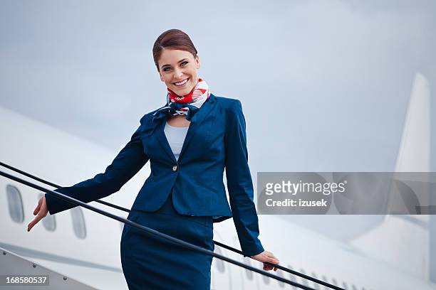 beautiful air stewardess - crew 個照片及圖片檔
