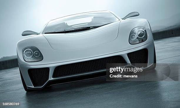 sports car - front view of car stock pictures, royalty-free photos & images