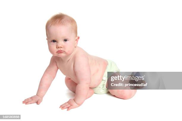 baby with hives - huidaandoening stockfoto's en -beelden