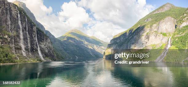 geirangerfjorde, norway - geiranger stock pictures, royalty-free photos & images