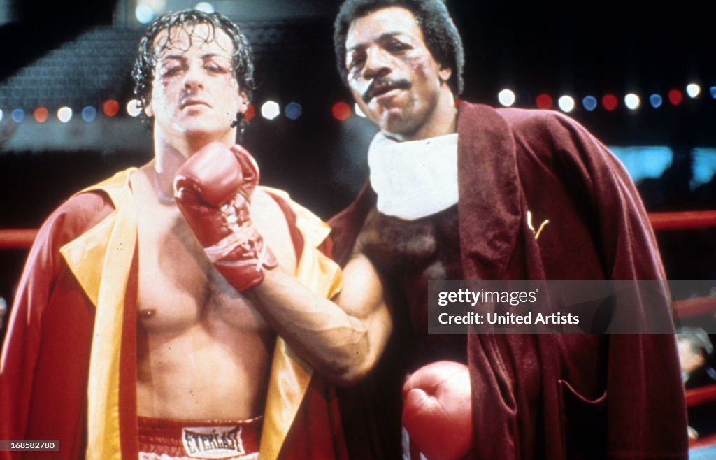Sylvester Stallone And Carl Weathers In 'Rocky'