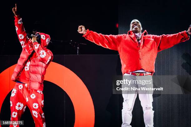 Spliff Star and Busta Rhymes at the 2023 Global Citizen Festival in New York on September 23, 2023 at the Great Lawn of Central Park in New York...