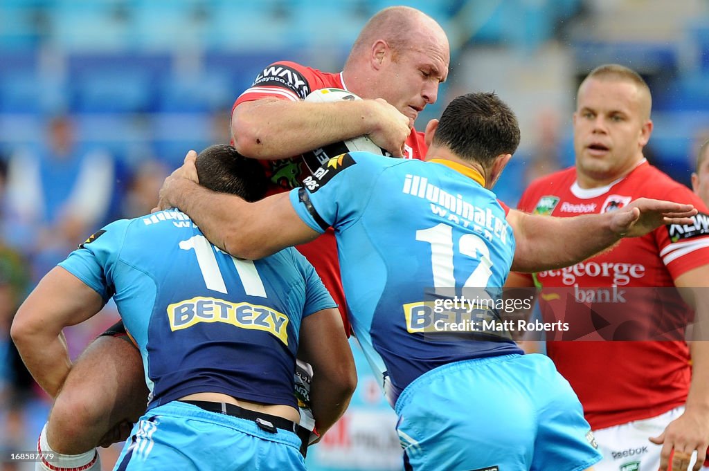 NRL Rd 9 - Titans v Dragons