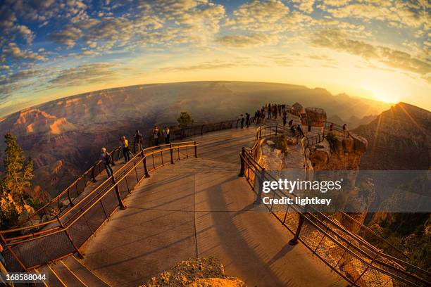 grand canyon at twilight - mather point stock pictures, royalty-free photos & images