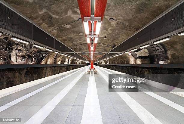 stockholm subway station - stockholm metro stock pictures, royalty-free photos & images