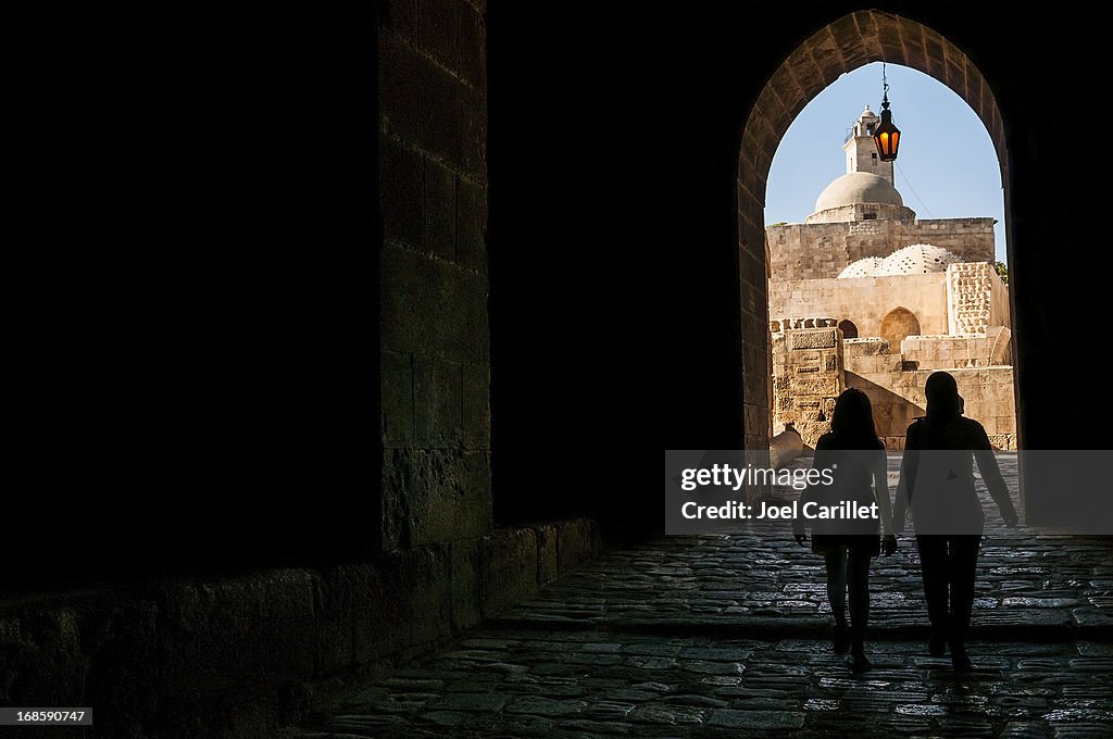 Syrian women at the Aleppo Citadel