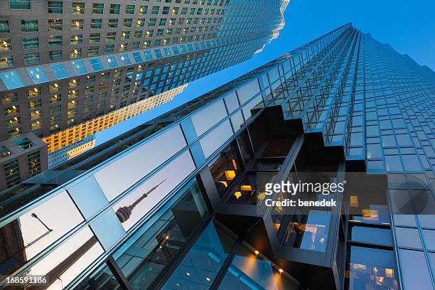 toronto, canada - business district stock pictures, royalty-free photos & images