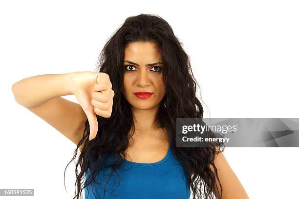 thumbs down - ugly black women stock pictures, royalty-free photos & images