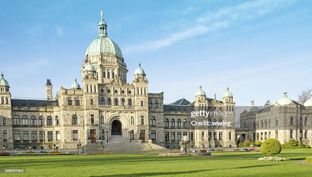 Edifício do Parlamento, em Victoria, Colúmbia Britânica