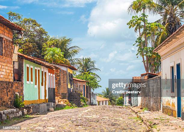 brazilian town. - village road stock pictures, royalty-free photos & images