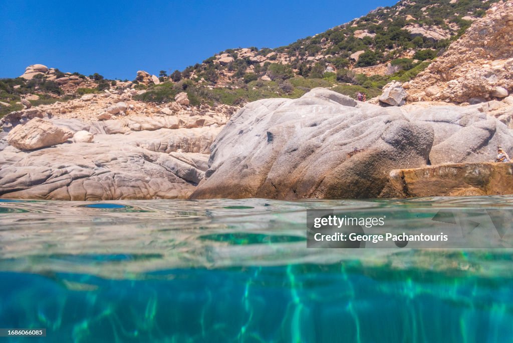 Seychelles beach on Ikaria island, Greece