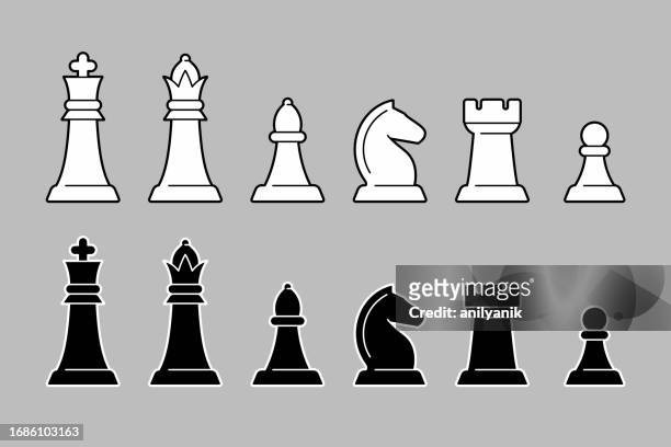 illustrations, cliparts, dessins animés et icônes de jeu de pièces d’échecs - chess board without