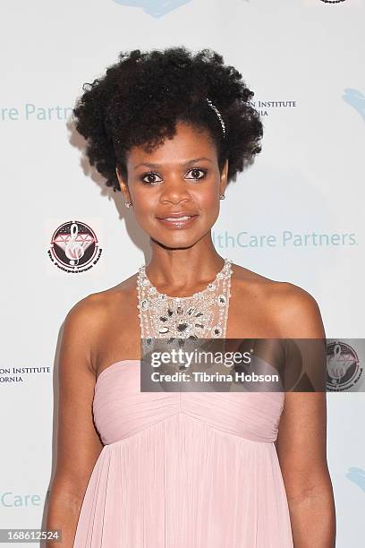 Kimberly Elise attends the 'Shall We Dance' annual gala for the coalition for at-risk youth at The Beverly Hilton Hotel on May 11, 2013 in Beverly...