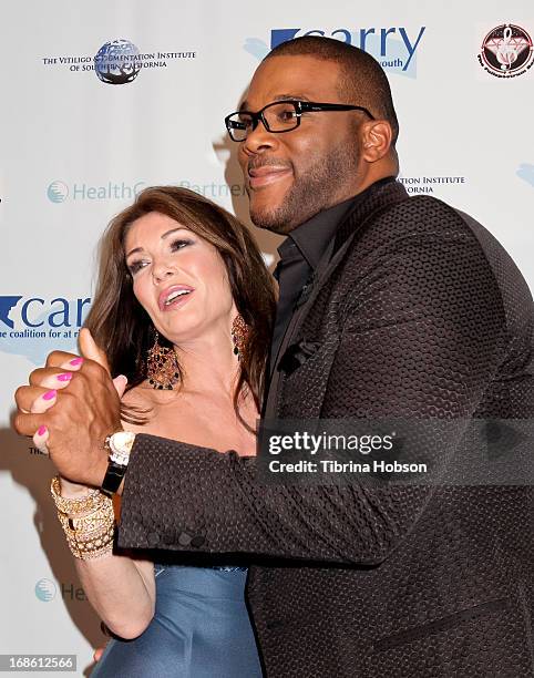 Lisa Vanderpump and Tyler Perry attend the 'Shall We Dance' annual gala for the coalition for at-risk youth at The Beverly Hilton Hotel on May 11,...