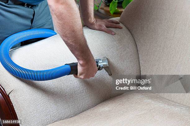cleaning sofa - steam cleaning stock pictures, royalty-free photos & images