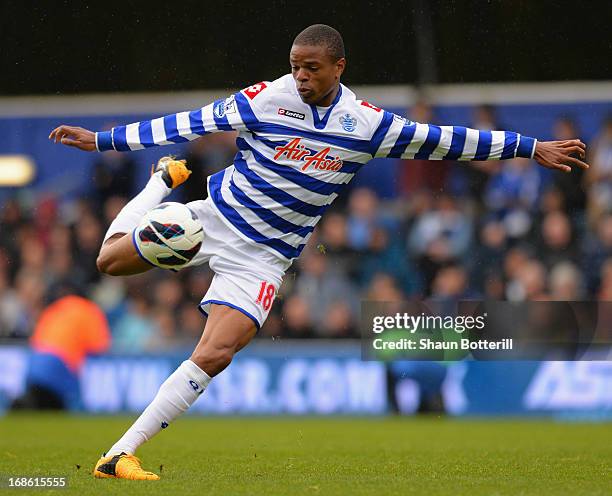 Loic Remy of Queens Park Rangers during the Premier League match between Queens Park Rangers and Newcastle United at Loftus Road on May 12, 2013 in...