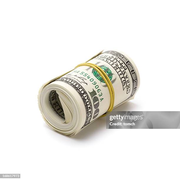 rolled up dollars - money roll stock pictures, royalty-free photos & images