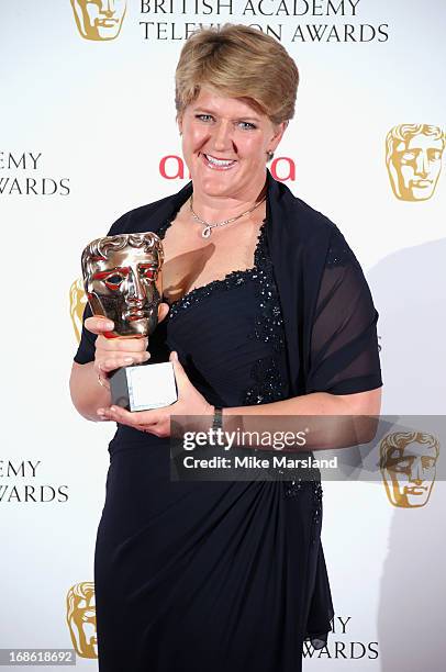 Claire Balding with her Special Award during the Arqiva British Academy Television Awards 2013 at the Royal Festival Hall on May 12, 2013 in London,...