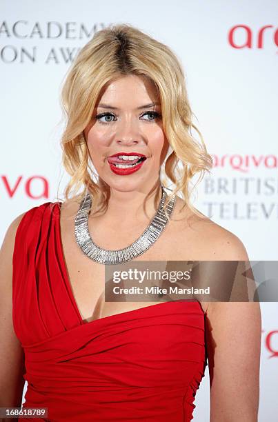 Holly Willoughby during the Arqiva British Academy Television Awards 2013 at the Royal Festival Hall on May 12, 2013 in London, England.