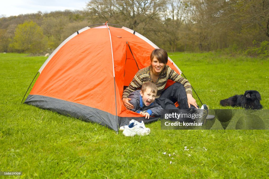 Woman with a boy