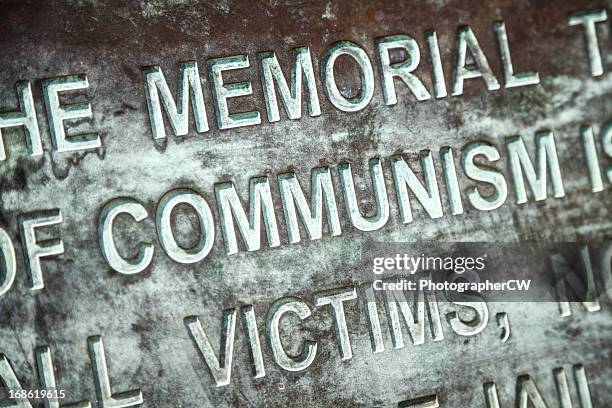 memorial to the victims of communism - communism symbol stock pictures, royalty-free photos & images