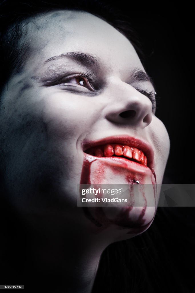 Portrait of a female vampire