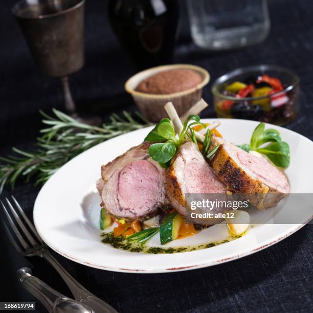 531 Rack Of Lamb Dinner Stock Photos, High-Res Pictures, and Images