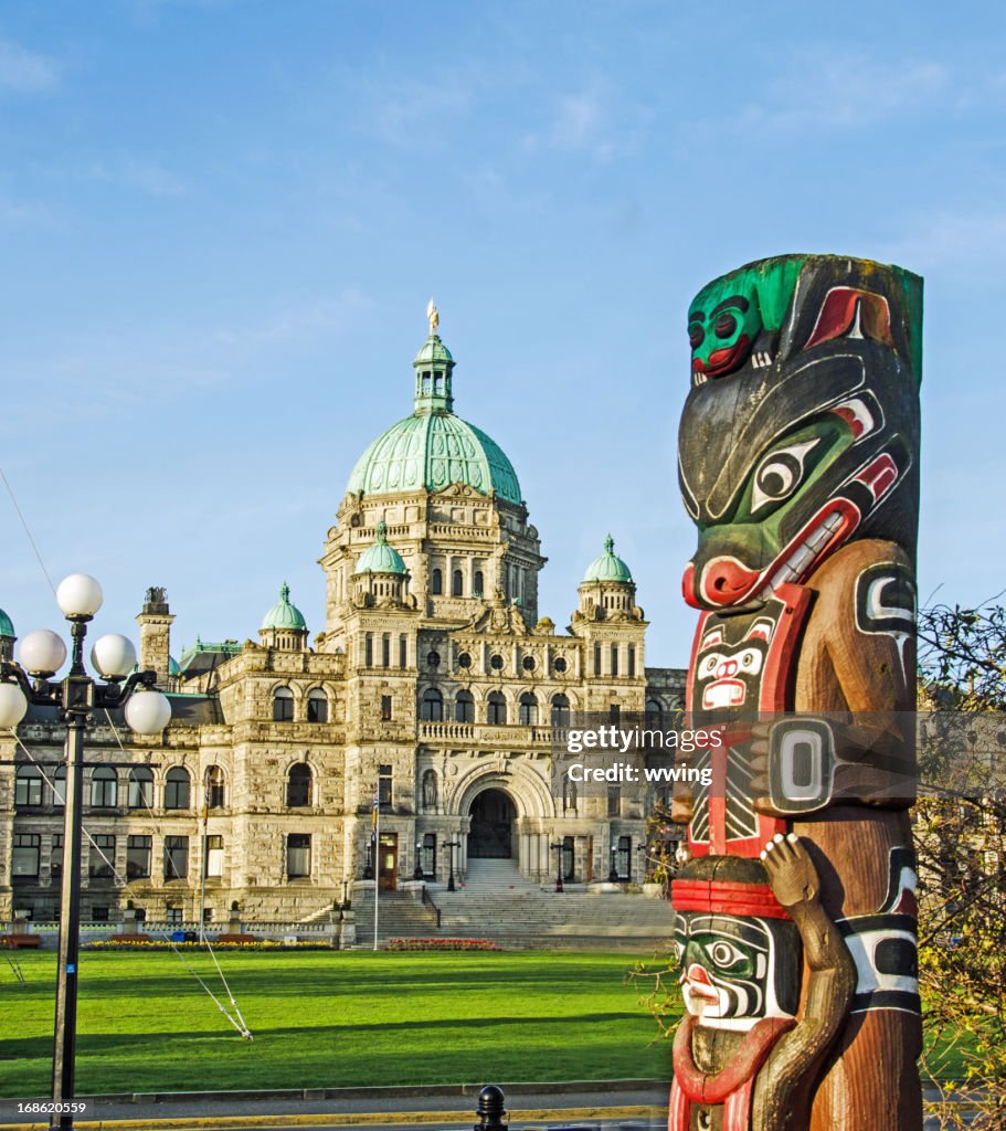 Edificio del Parlamento en Victoria, Columbia Británica