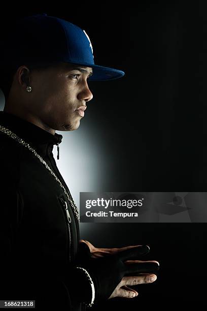 Ball Hat Rapper Black Rapper Photos and Premium High Res Pictures - Getty Images